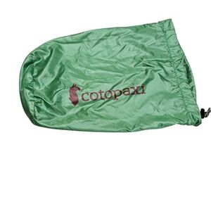 Cotopaxi Green Drawstring Pouch Small Stuff Bag For Jacket Travel Lightweight